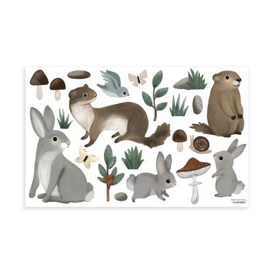 Stickers muraux animaux de la montagne KHARU LILIPINSO
