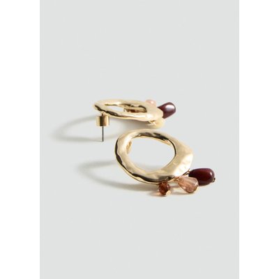 Boucles d'oreilles design circulaire détail boules MANGO