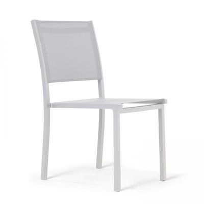 Chaise de jardin en aluminium et textilène, NICE OVIALA