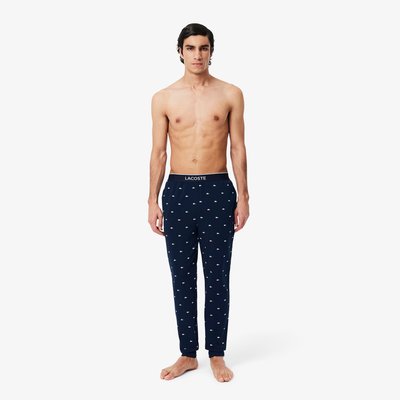 Pantalon pyjama coton imprimé LACOSTE