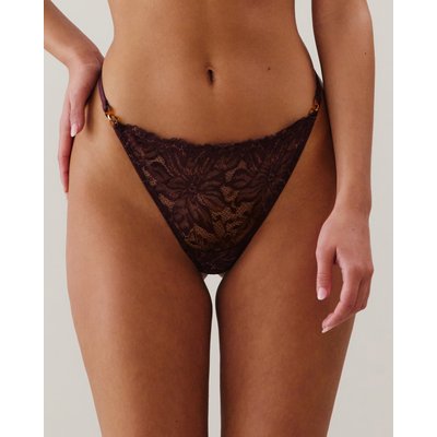 String en dentelle marron MOCHALATIZ UNDIZ