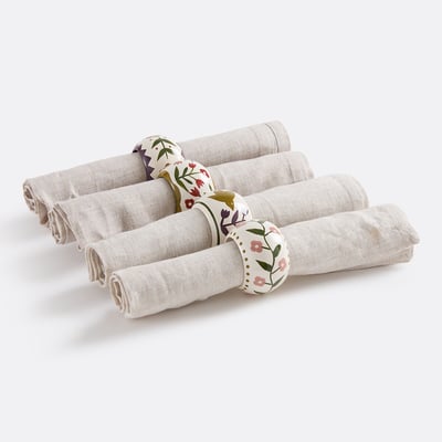 Lote de 4 servilleteros de mango, Anselme LA REDOUTE INTERIEURS