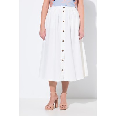 Jupe en jean avec boutons fantaisie ULLA POPKEN
