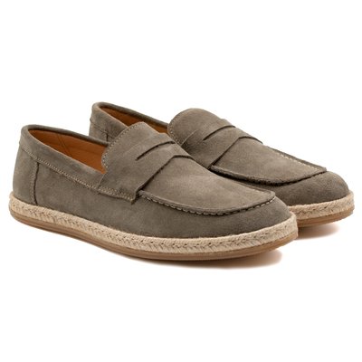 Mocassins espadrille cuir daim JULES & JENN