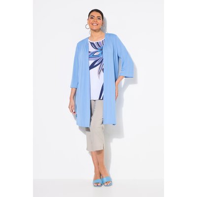 Gilet long en jersey côtelé ULLA POPKEN