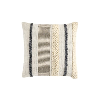 Coussin à rayures texturées NEXT
