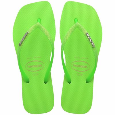 Chanclas Slim Square Glitter Neon HAVAIANAS