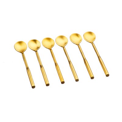 Lot de 6 petites cuillères en inox, NUDE BJORN