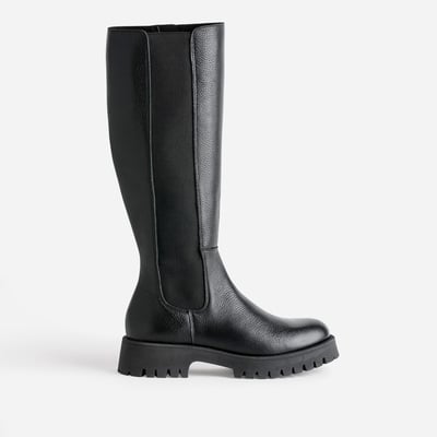 Botte Plate en cuir ROMANE TEXTO