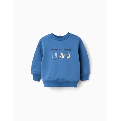 Sweat en coton avec animaux et lettres imprimés ZIPPY