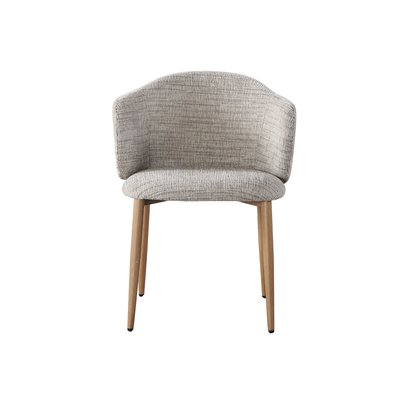 Lot de 2 chaises tissu texturé, LETO BOBOCHIC