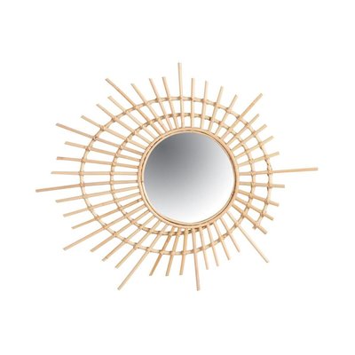 Miroir spirale en rotin AUBRY GASPARD