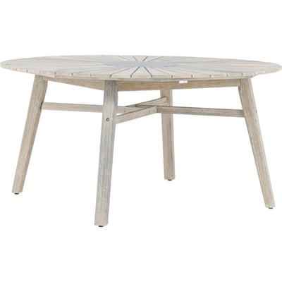 Table de jardin ronde bois collection RIVES RECOLLECTION