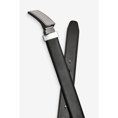 Ceinture en cuir avec plaque Signature NEXT