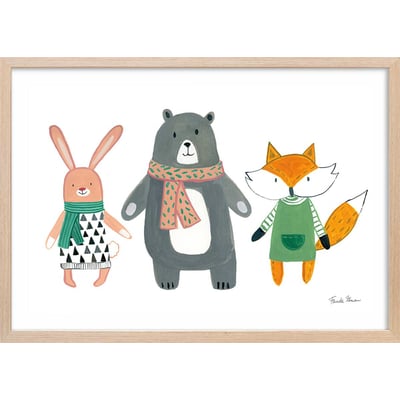 Affiche enfant copains de quartier HEXOA