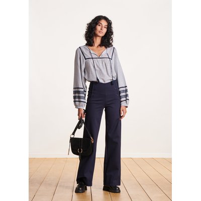 Pantalon à pont en jersey milano LA FEE MARABOUTEE