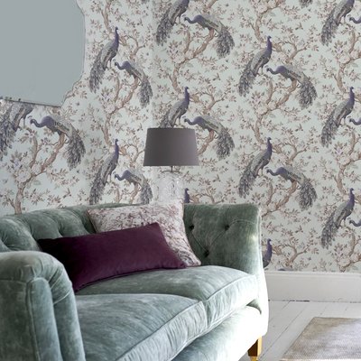 Papier peint Paons Belvedere LAURA ASHLEY