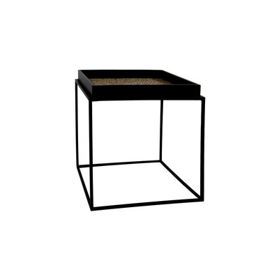 Meuble d'appoint en noix de coco et pieds en métal, LAMAI NOW'S HOME