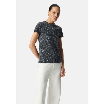 Tee-shirt col rond imprimé léopard IKKS