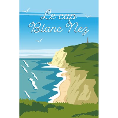 Tableau Mural Illustration Du Cap Blanc Nez MER CEANOTHE