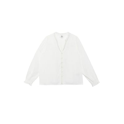 Blouse col V à détails brodés, BOWEN LA PETITE ETOILE