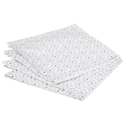 Lot de 4 Serviettes de table Graphique EDEN