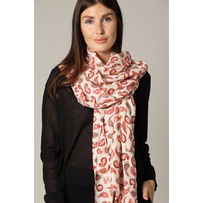 Voile à motifs cachemire avec print foil KATCHI DEELUXE