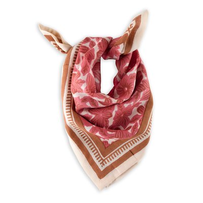 Grand Foulard en coton imprimé MANOA BINDI ATELIER