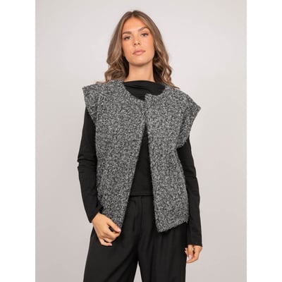 Gilet Sans Manches Maille Bouclée Ujara DONA LISA