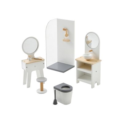 Mobilier de salle de bain pour poupée mannequin en bois VERTBAUDET