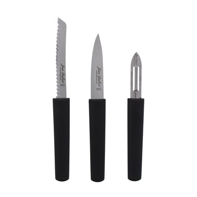 Set de 3 pièces en inox Eco-responsable office, éplucheur, tomate JEAN DUBOST