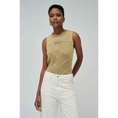 TOP EN MAILLE DORÃ?E SALSA JEANS