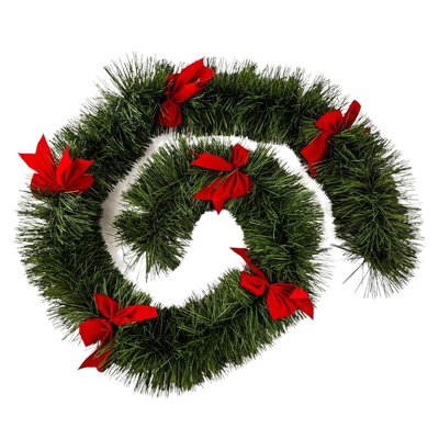 Guirlande de Noel boa avec noeuds 6 plis ATMOSPHERA