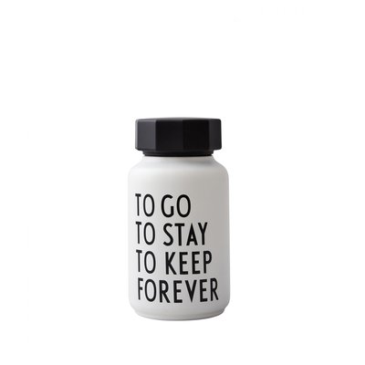 Bouteille Thermos Blanche To Go 0,33 Litre DESIGN LETTERS