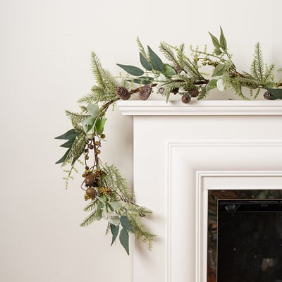 180cm Woodland Greens Garland SO'HOME