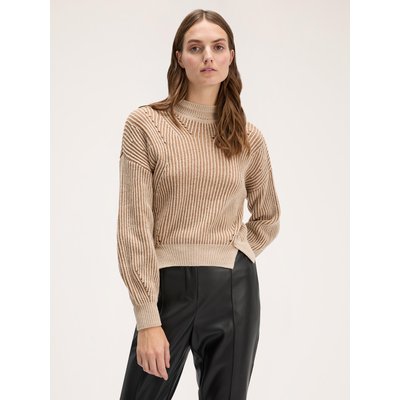 Pull en maille vanisée de laine mélangée ajourée MOTIVI