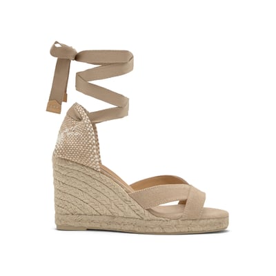 Sandales compensées en jute tressée à brides croisées BAILEY PLATFORM CASTANER