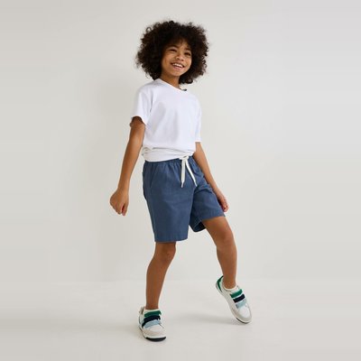 Bermuda élastiqué avec cordon en coton BIO MONOPRIX
