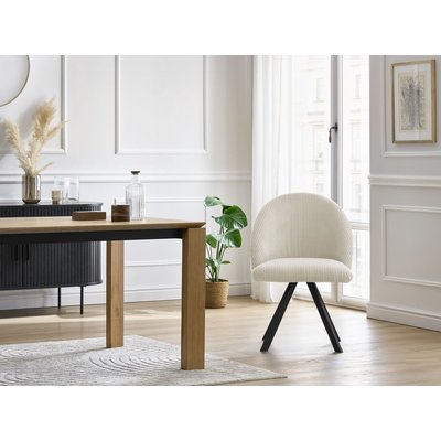 Lot de 4 chaises velours côtelé, LALIE BOBOCHIC