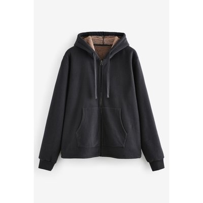 Sweat à capuche zippé texturé NEXT