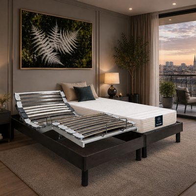 Matelas de relaxation latex confort ferme Hortense DUNLOPILLO