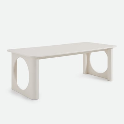 Table à manger, rectangulaire, pieds sculptés, 6 à 8 personnes, MORTI LA REDOUTE INTERIEURS