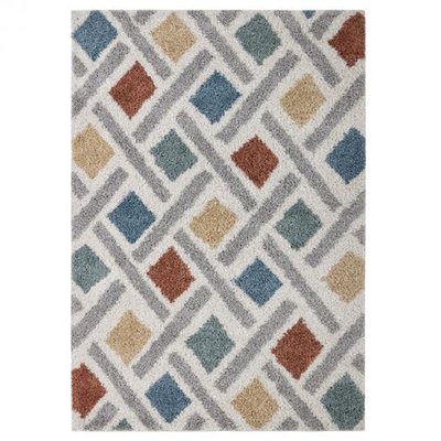 Tapis de salon moderne poils épais SKETCHY NOVATREND