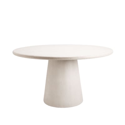 Table À Manger en Enduit minéral à l'effet béton ELIZ MADURA