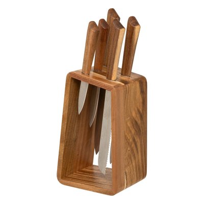 Bloc de 5 couteaux Acacia 5FIVE SIMPLY SMART