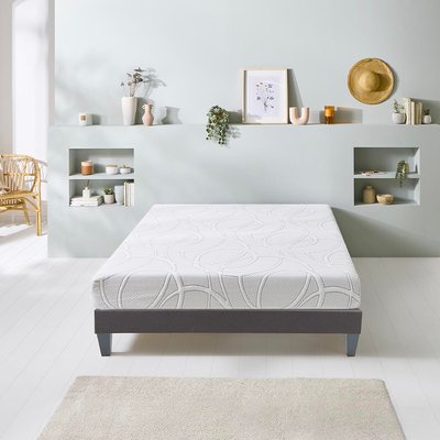 Ensemble Matelas Mémoire de forme + Sommier Bois EUPRAXIE OLYMPE LITERIE
