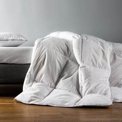 Couette Enfant LANAÏ en Duvet et Plumes des Pyrénées - Couette 4 saisons pour lit 1 personne - Enveloppe 100 % Percale de Coton - OEKO-TEX® KADOLIS