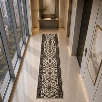 Tapis oriental tissé motif ancestral LYN1 NOMED UN AMOUR DE TAPIS