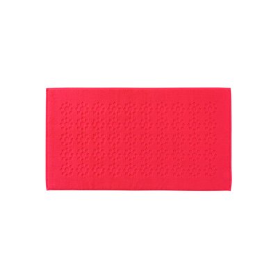 Tapis de bain coton JARDIN M CARRE BLANC