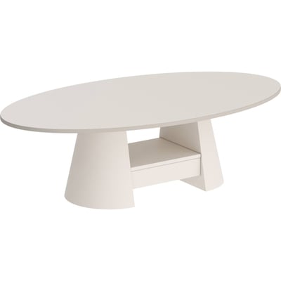 Table basse ovale FLAWELLY avec rangement RECOLLECTION
